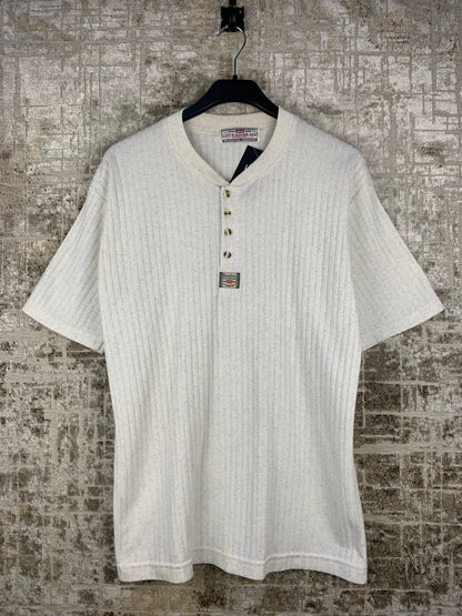 Men's Vintage Levi Strauss Beige Ribbed T-Shirt
