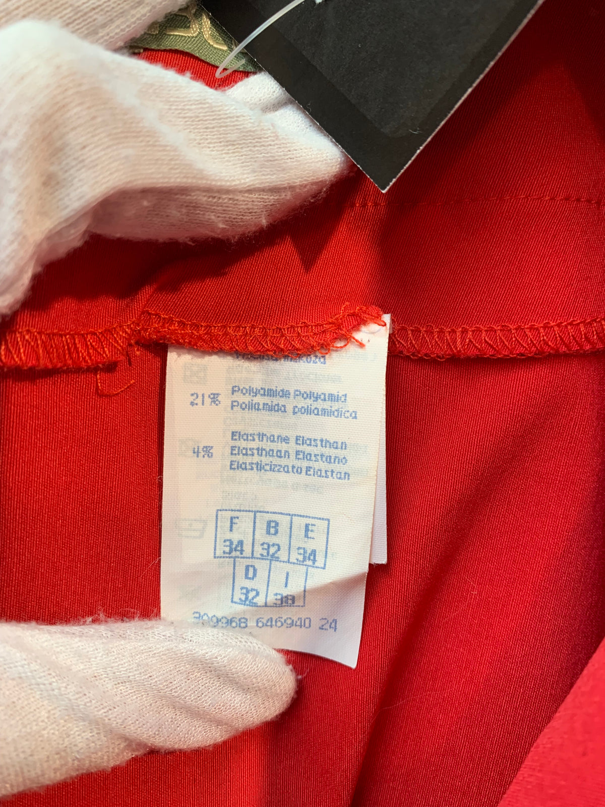 Just Basic Red A-Line Mini Skirt
