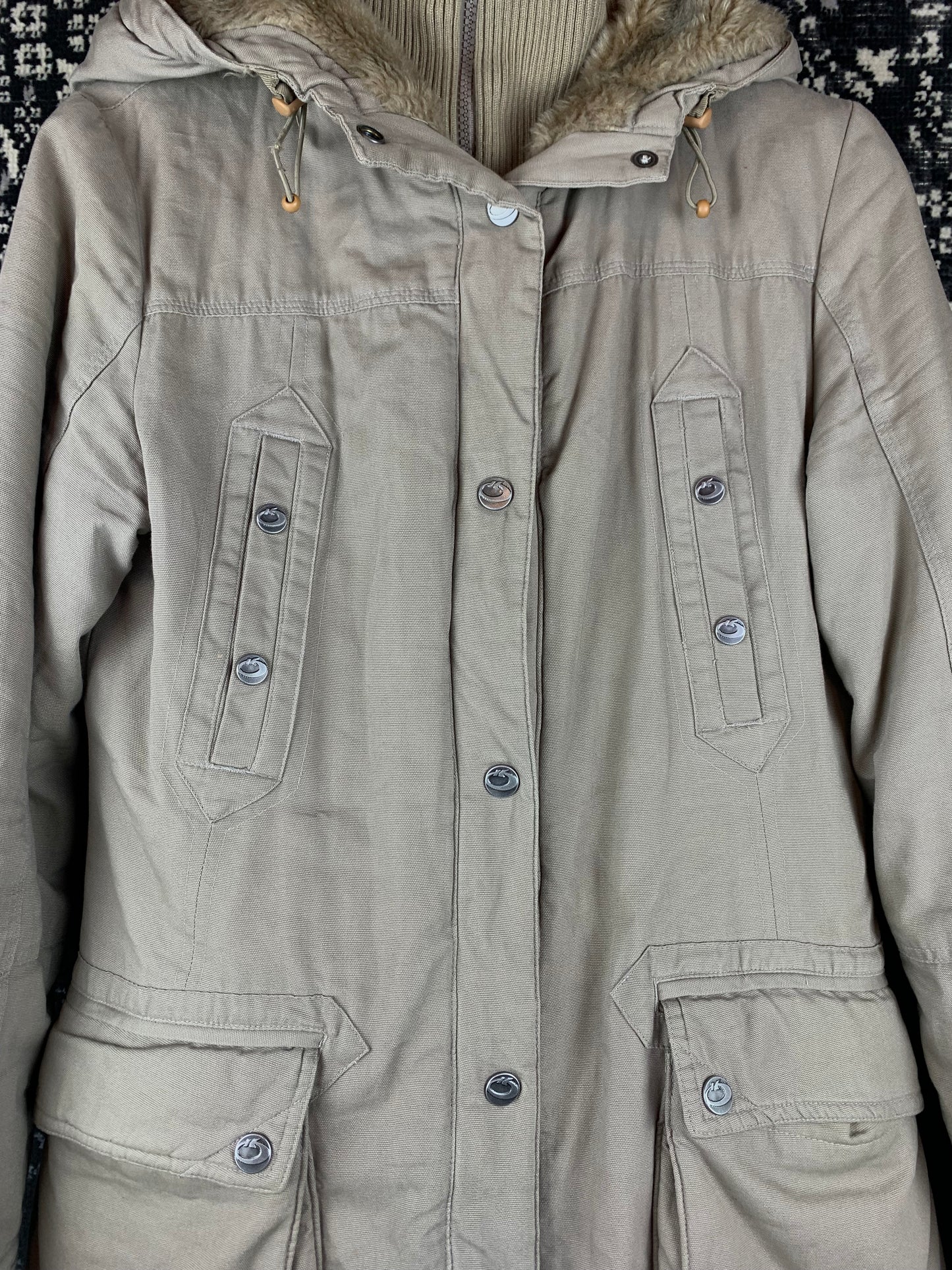 Vintage KappAhl Beige Winter Parka Jacket