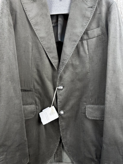 Brunello Cucinelli Corduroy Grey Blazer