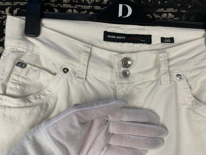 Women's Vintage Miss Sixty White Low Waist Jeans