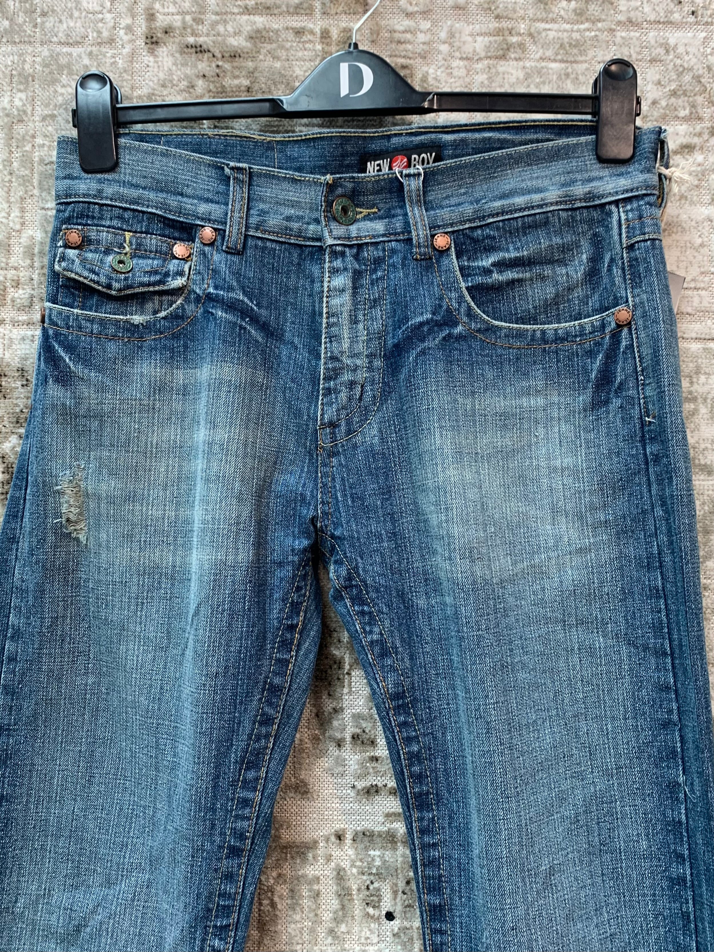 New Boy Faded Straight Leg Jeans