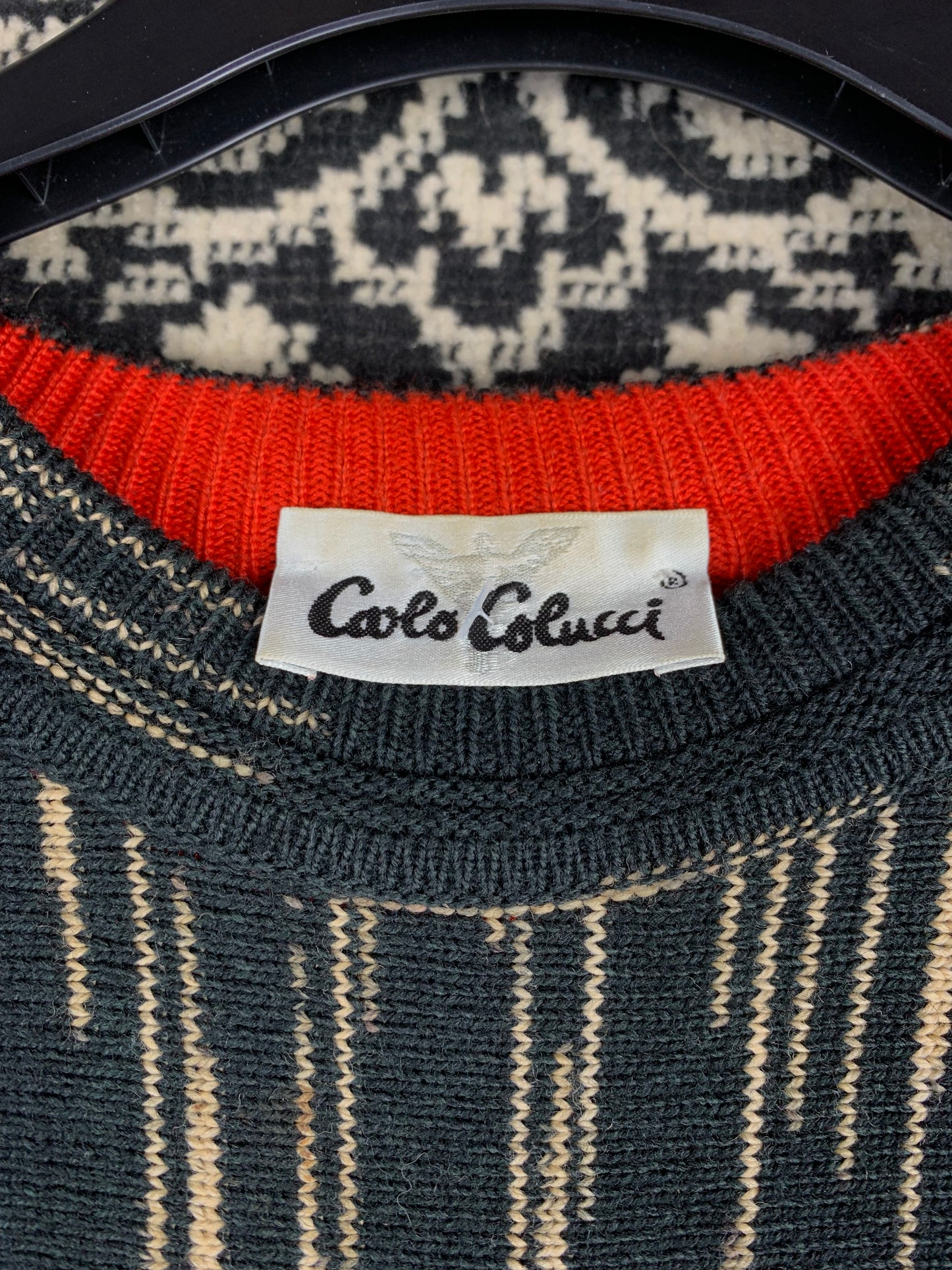 Mens Vintage Carlo Colucci Knitted Sweatshirt