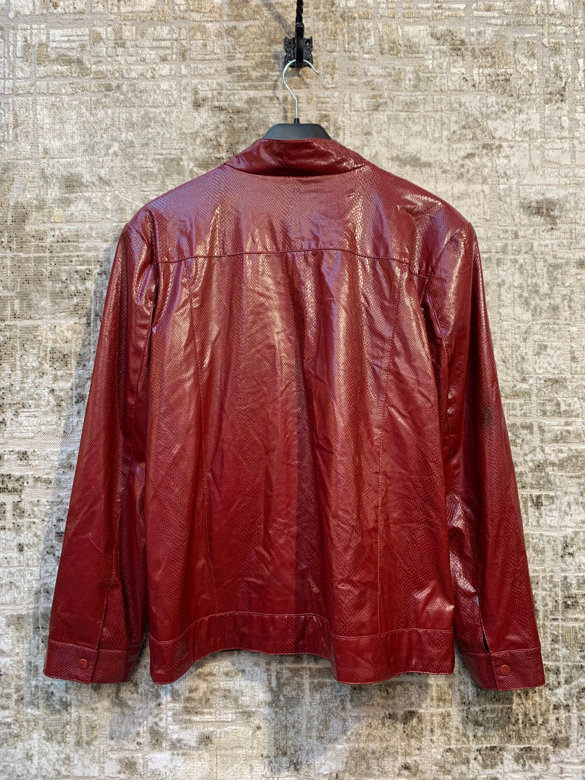 Cibyll Jeans Y2K Snakeskin Zip Jacket