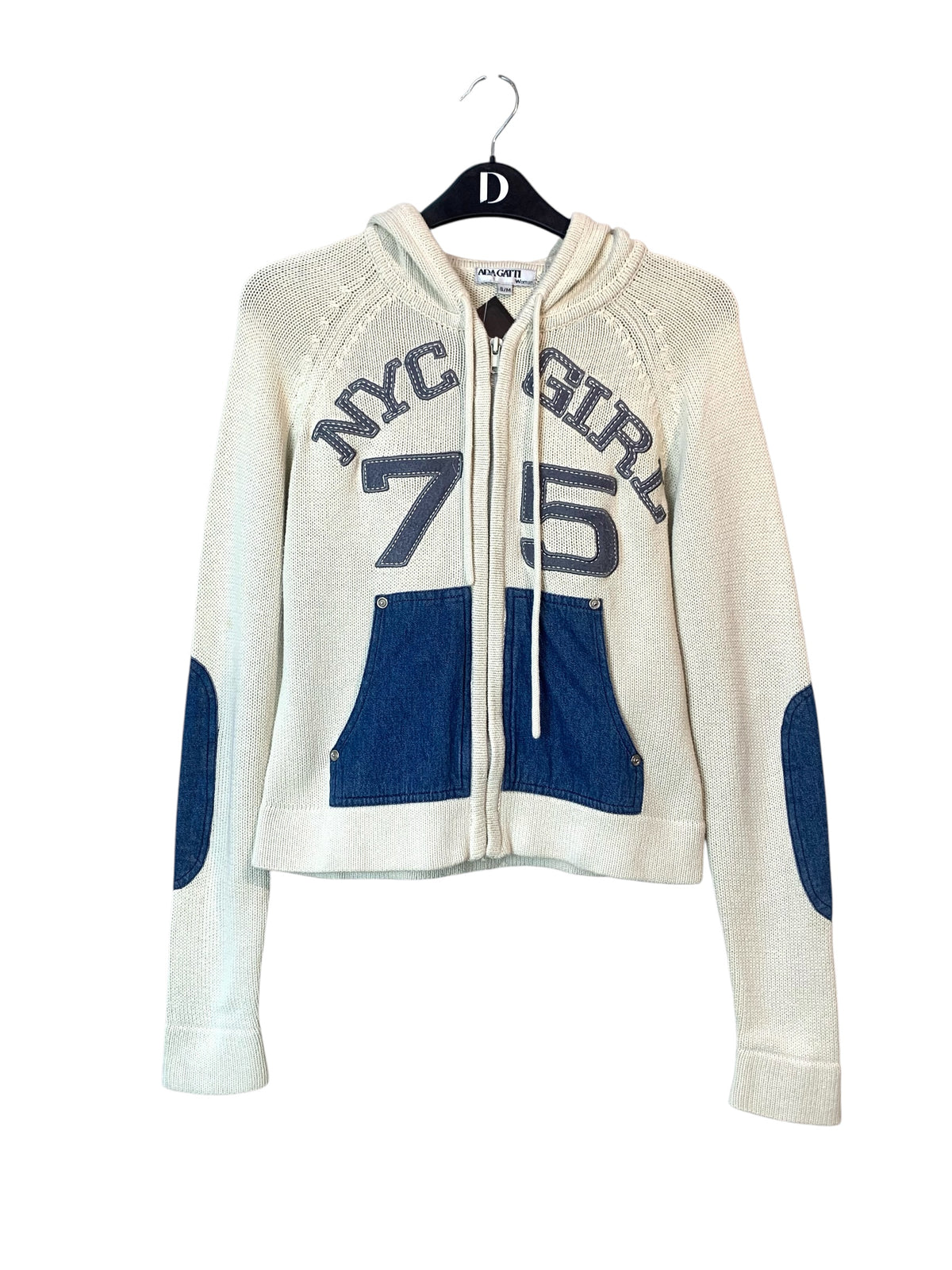 Ada Gatti NYC Girl 75 Zip Knit Hoodie