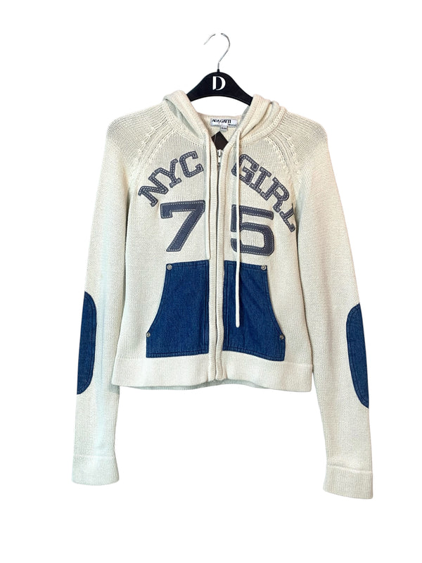 Ada Gatti NYC Girl 75 Zip Knit Hoodie
