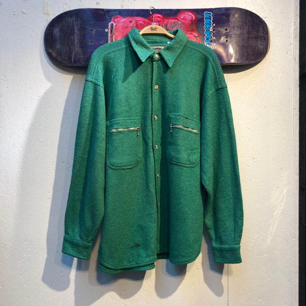 Vintage Green Button Up