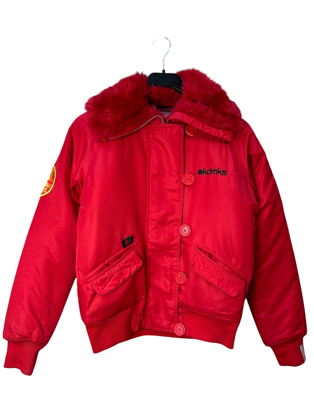 Akademiks Y2K Fur Collar Bomber Jacket