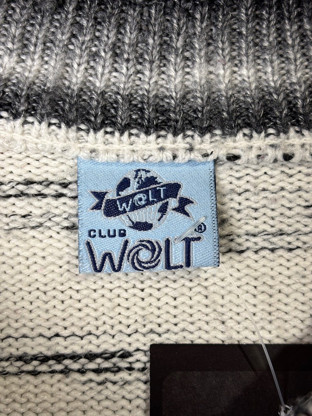 Club Wolt Y2K Ombre Quarter-Zip Knit