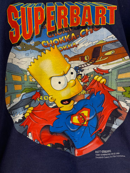 Men's Vintage Superbart Dark Blue T-shirt