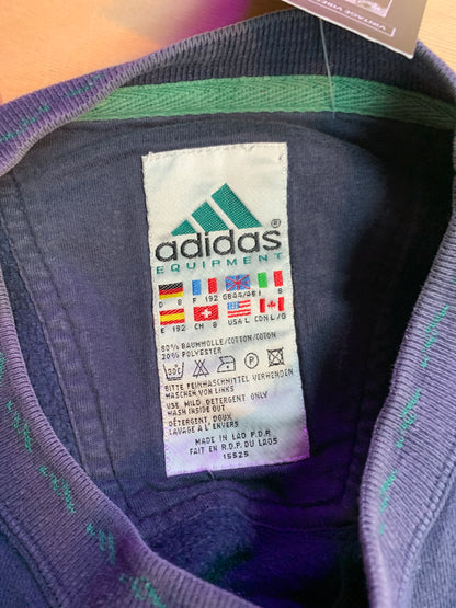 Y2K Adidas Equipment Navy Blue Sweatshirt