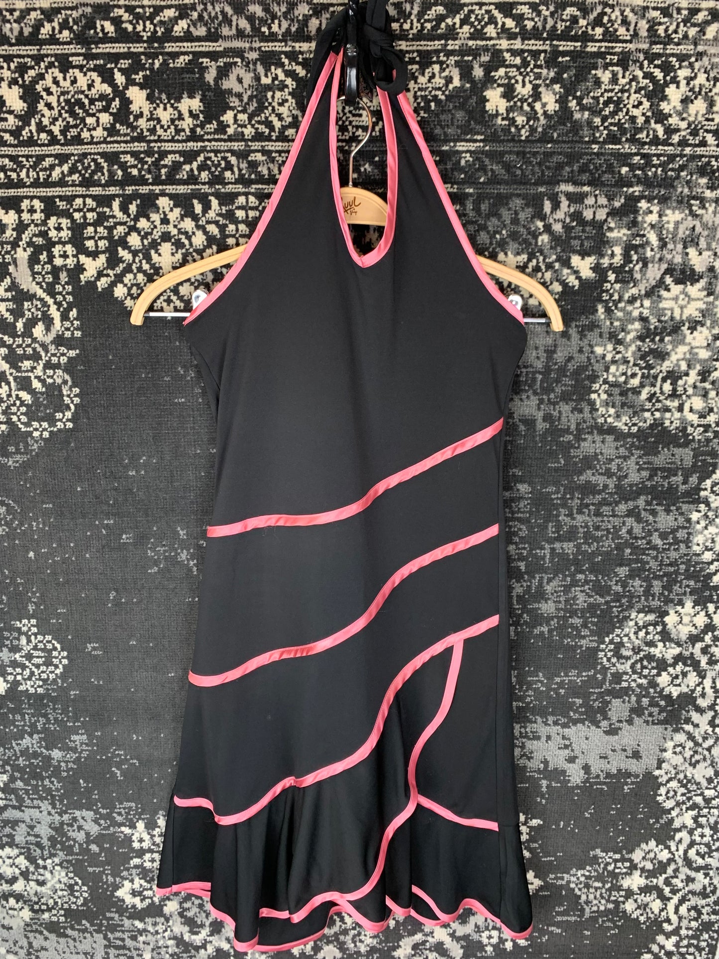 Y2K Women's Black Sleeveless Coquette Dress