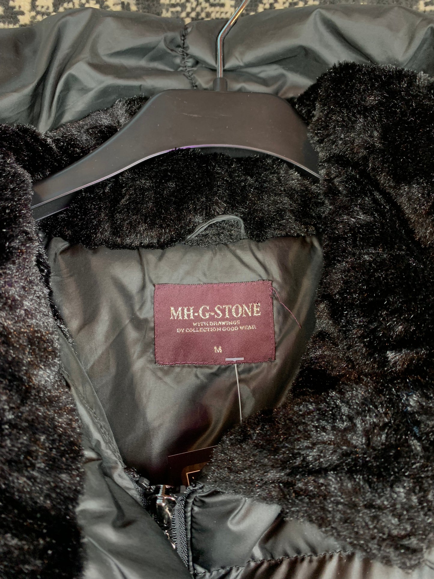 Y2K Black Long Puffer Jacket by MH-G.STONE