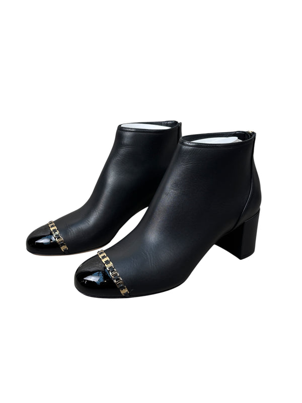 Ferragamo 95Mm Vara Chain Boots S10
