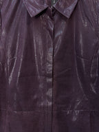 Elisabeth Shannon Metallic Snake-Print Zip Jacket