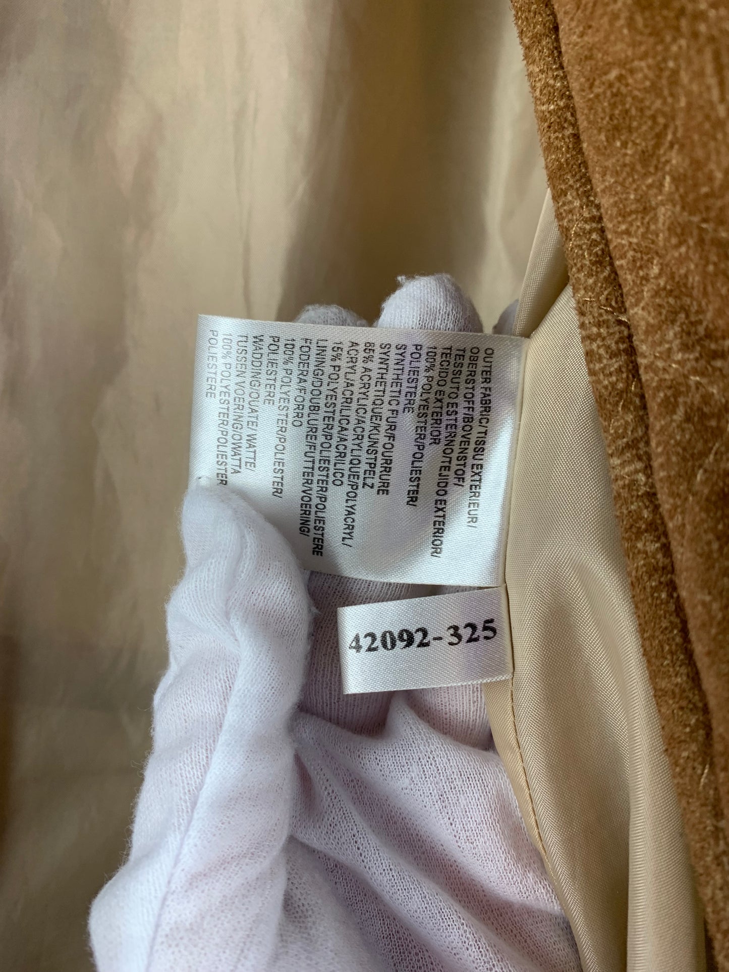 Y2K Style Brown Faux Shearling Zip Up Jacket