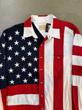 American Flag Button Down Shirt