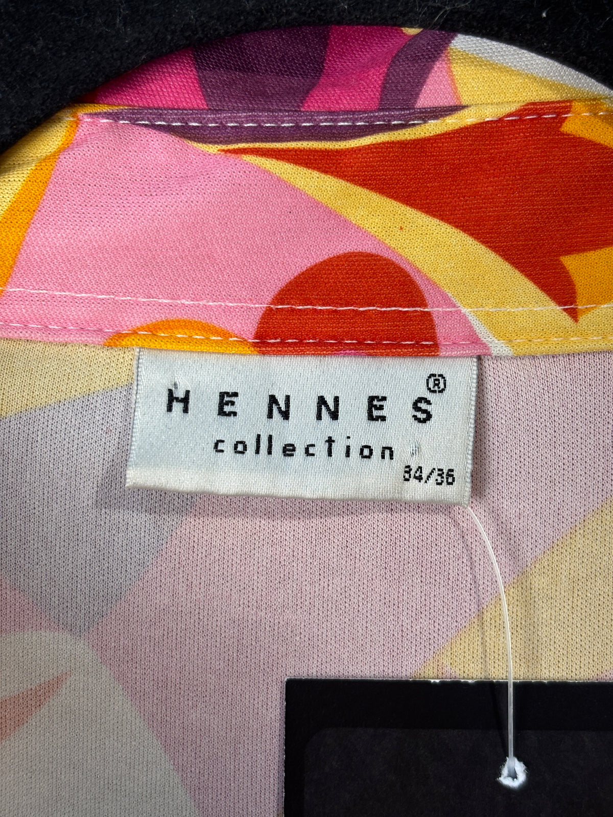 Hennes Collection Y2K Psychedelic Collared Top
