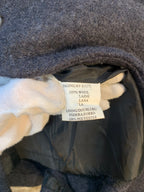K Derhy Wool Bow-Collar Swing Jacket