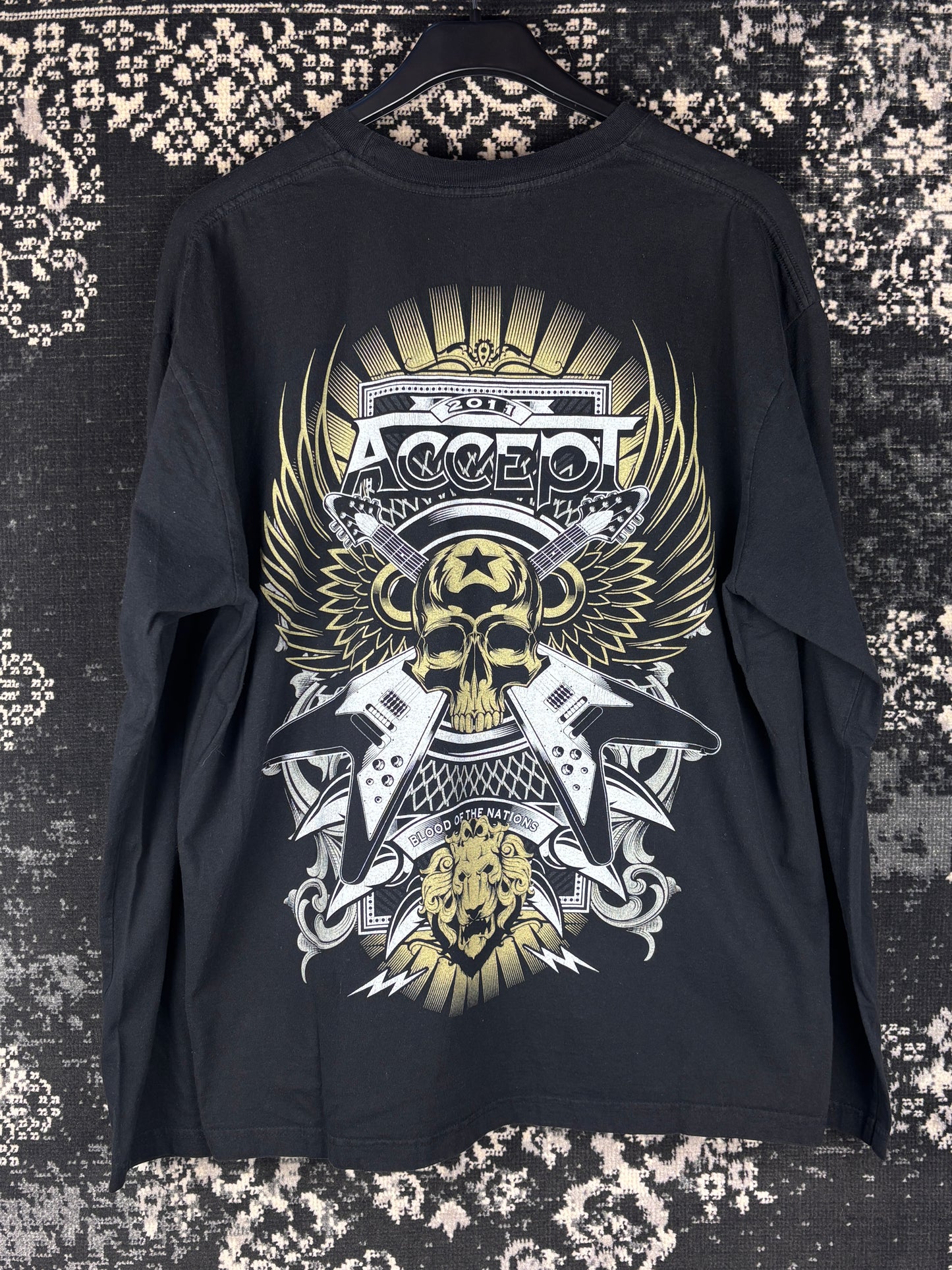 Vintage Accept “Blood of the Nations” Long Sleeve Band Shirt