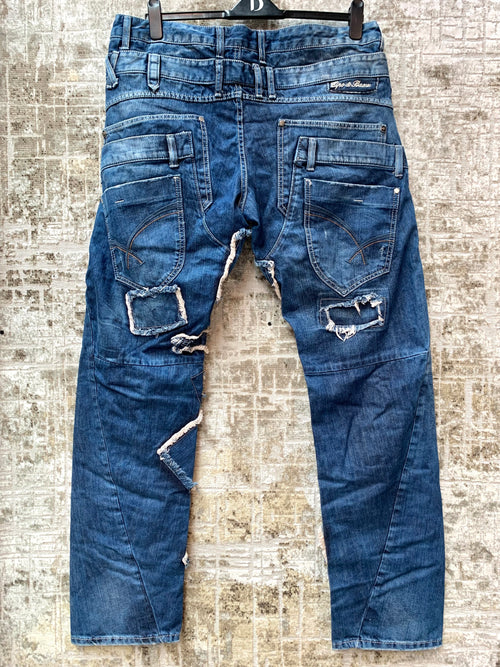 Cipo & Baxx Distressed Patchwork Jeans