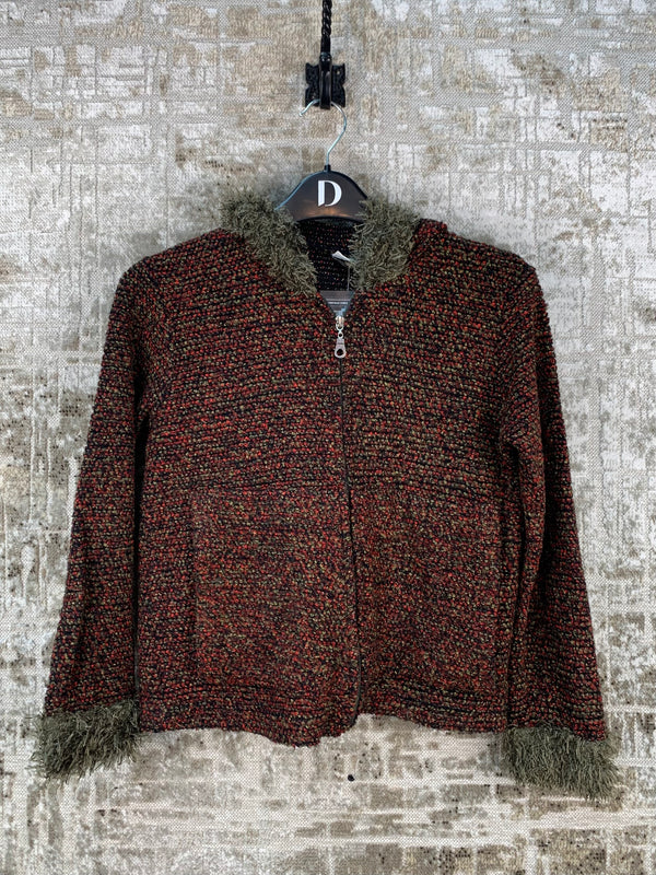 Womens Y2K Knit Hoodie