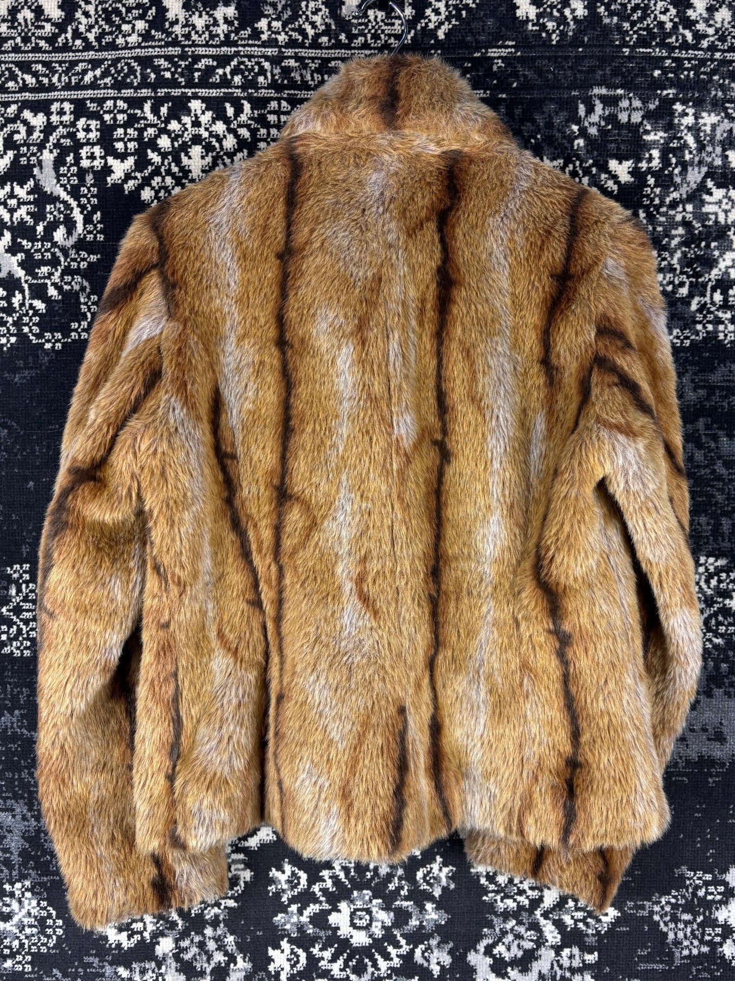 Women's Y2K Light Brown Faux Fur Jacket