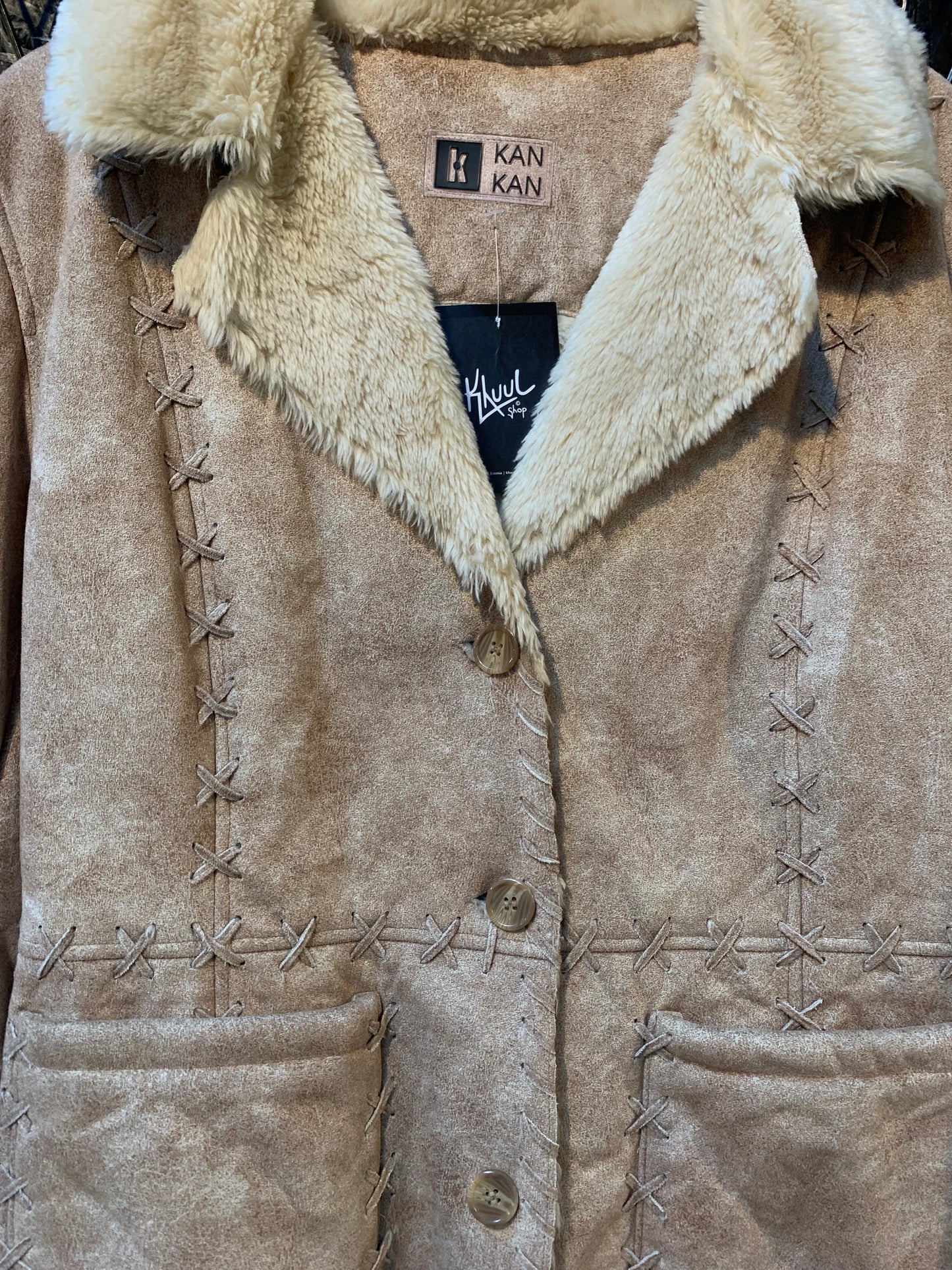 Unisex Vintage Faux Fur Coat