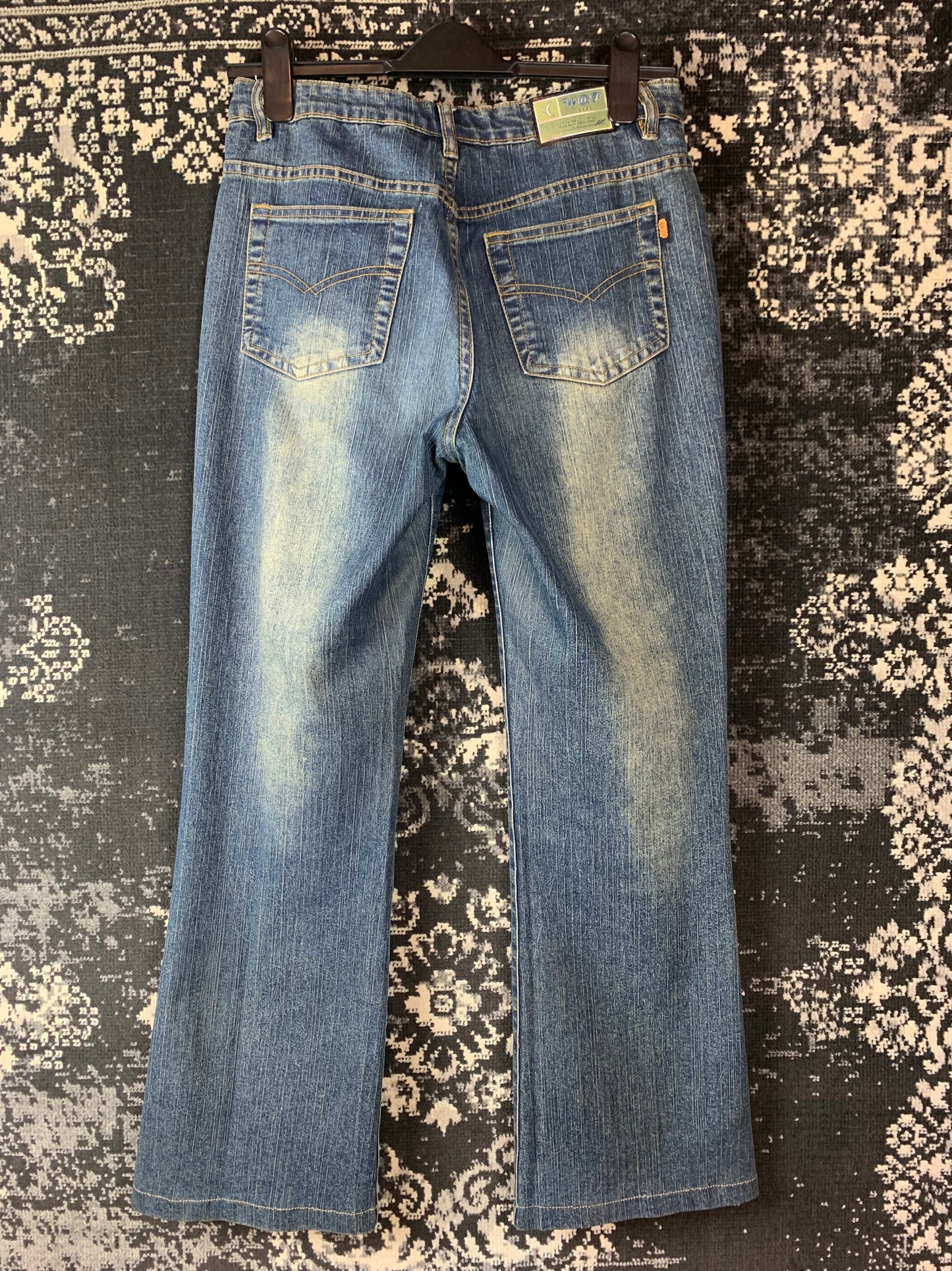 Women's Y2K Style Ankle Length Blue Jeans