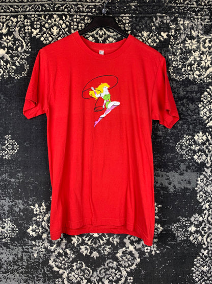 American Apparel Red Graphic T-Shirt