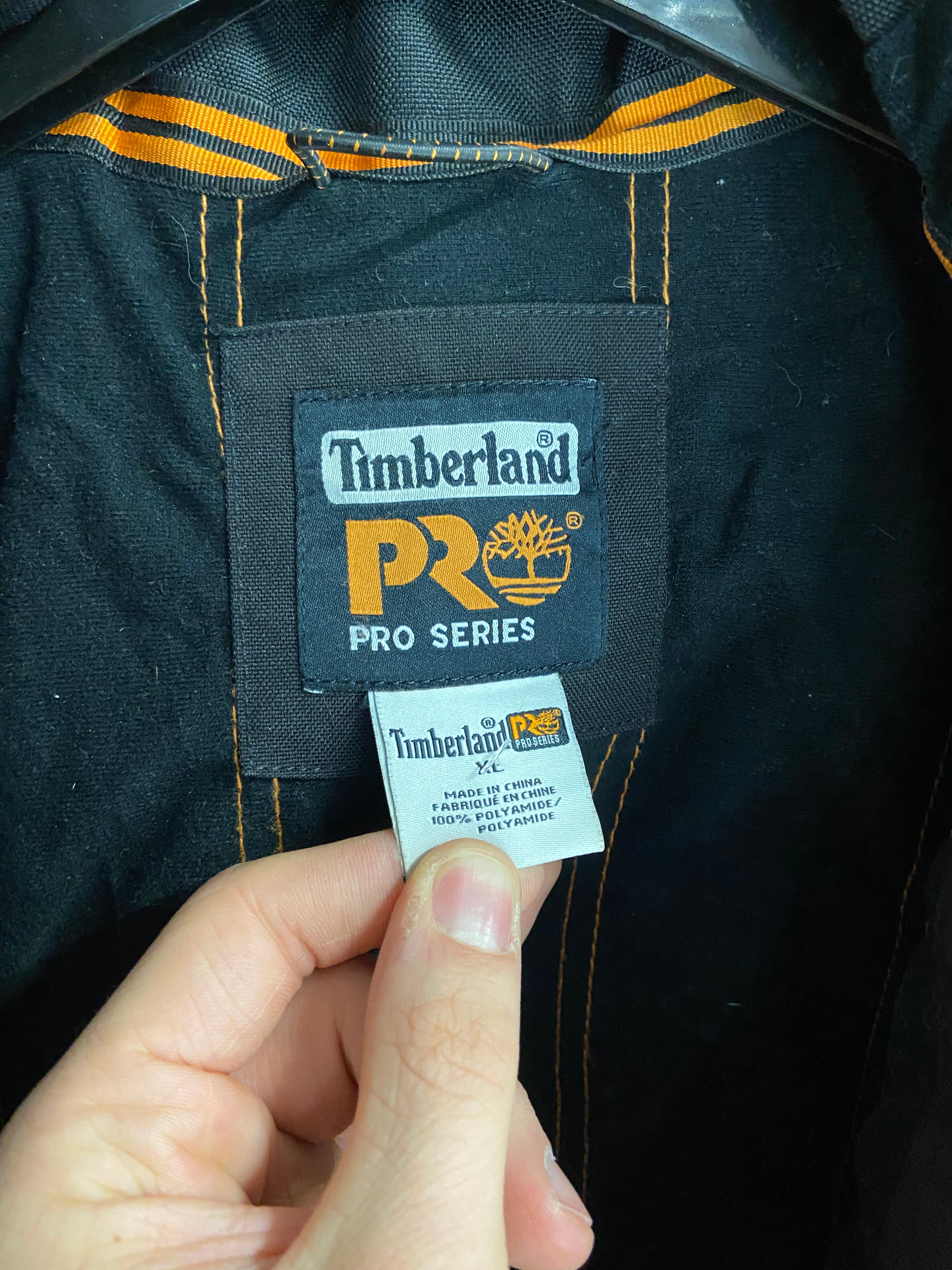 Vintage Timberland Pro Series Jacket Black Workwear Mens XL Polyester