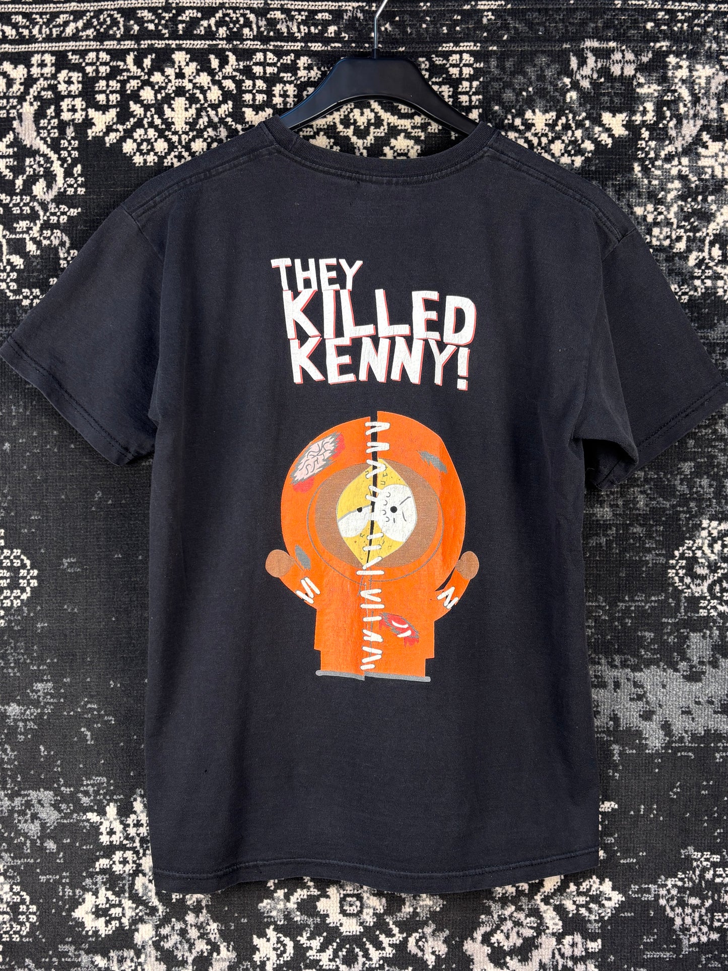 Men South Park Kenny “Oh My God / They Killed Kenny” Black Graphic T-Shirt