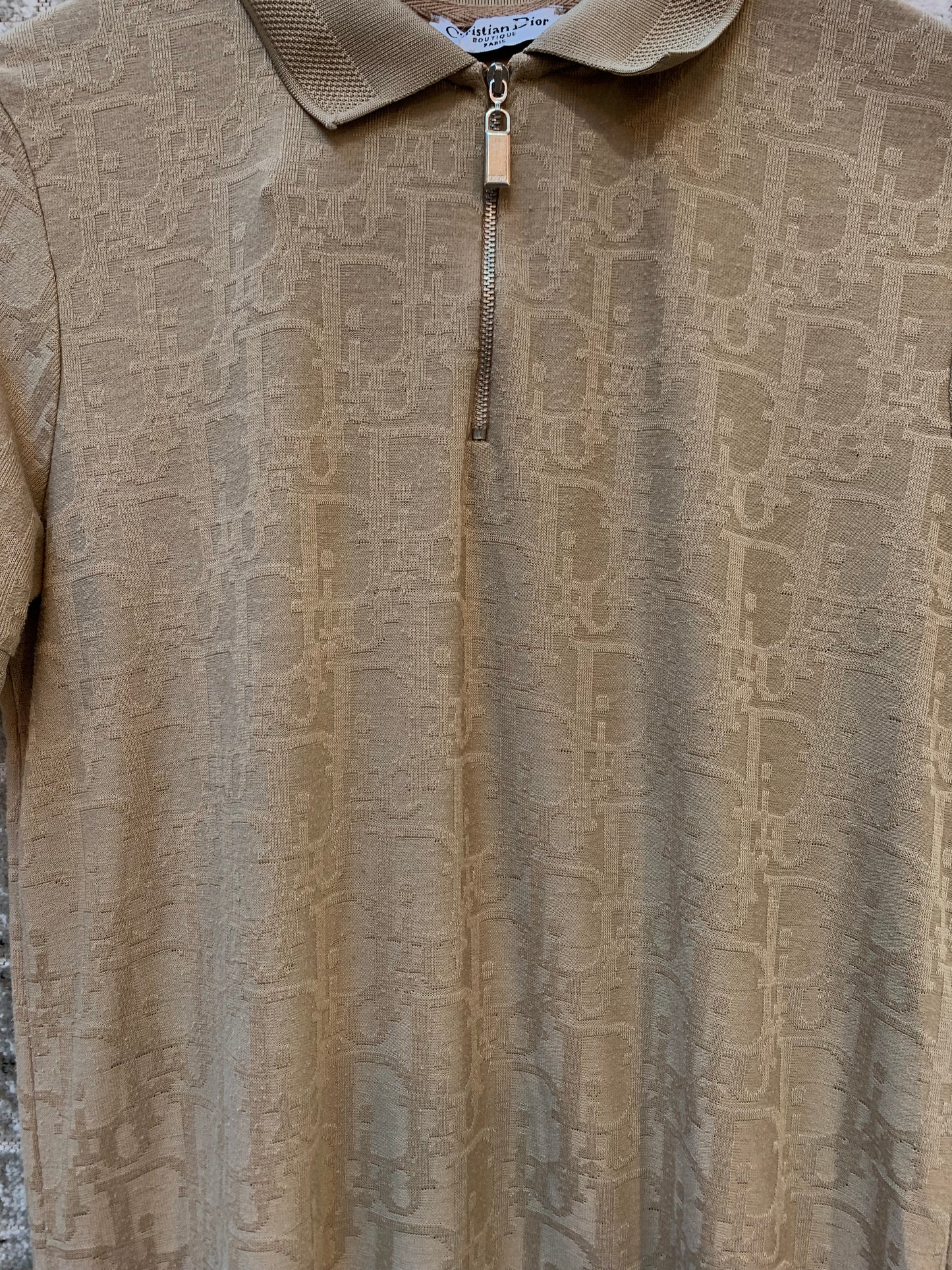 Christian Dior Boutique Trotter Zip Polo