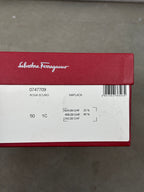Title: Ferragamo Bow Detail Logo Plaque Patent Pumps