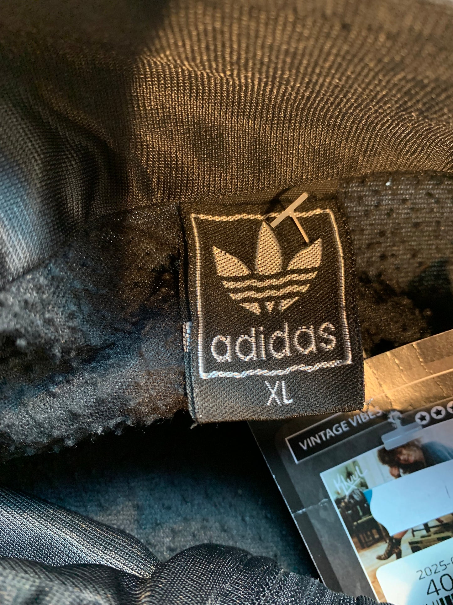Adidas Black with White Stripes Track Jacket