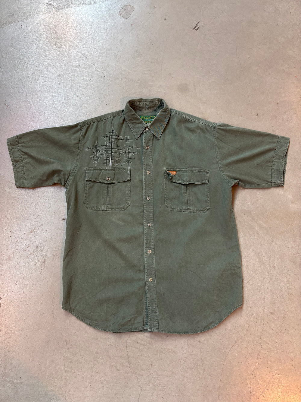Regatta Green Embroidered Shirt