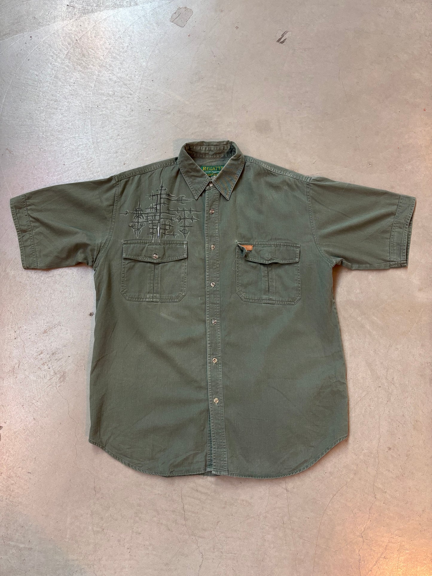 Regatta Green Embroidered Shirt