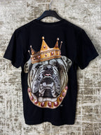 Wild Crowned Bulldog Graphic T-Shirt