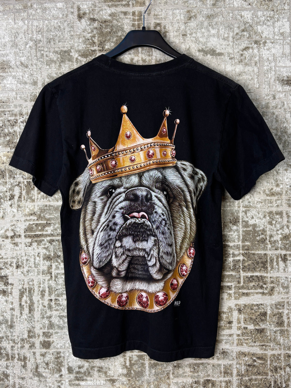 Wild Crowned Bulldog Graphic T-Shirt