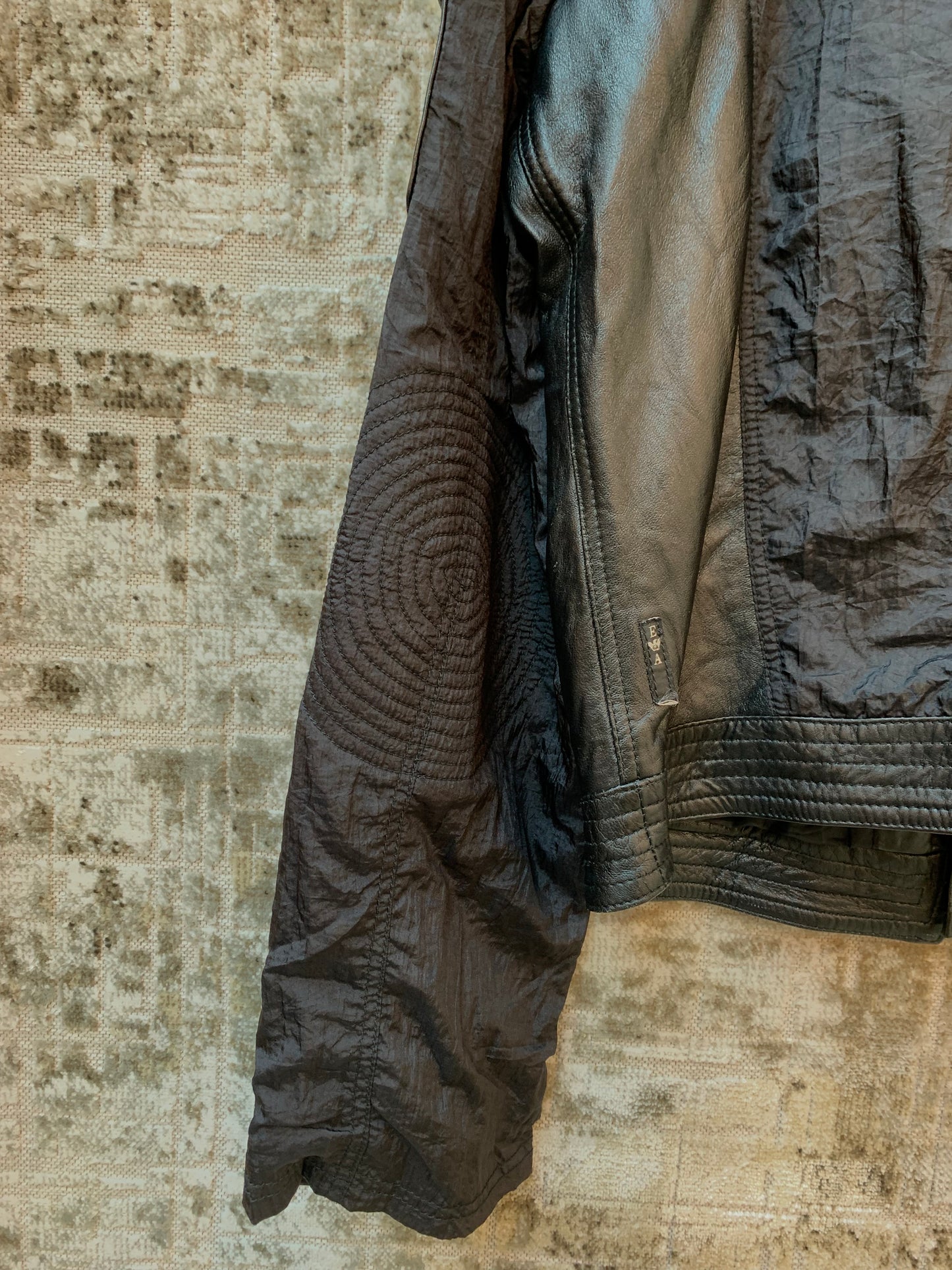 Emporio Armani Leather-Trim Biker Jacket