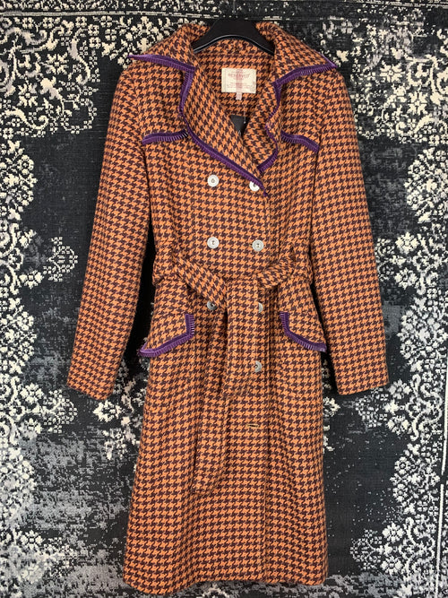 Reserved Vintage Houndstooth Wool Blend Coat