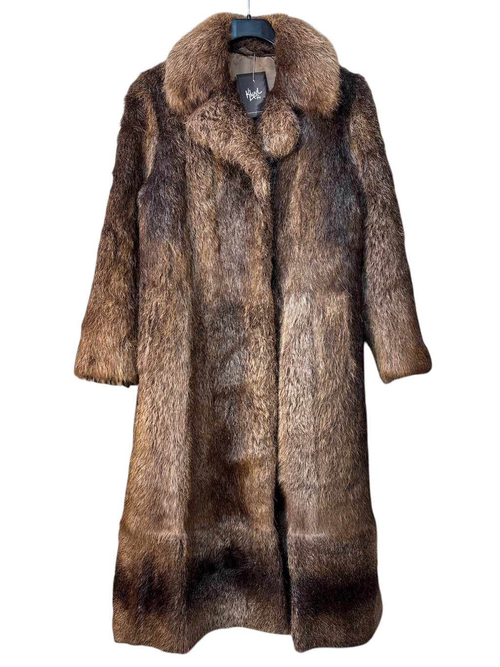 Vintage Long Beaver Fur Coat