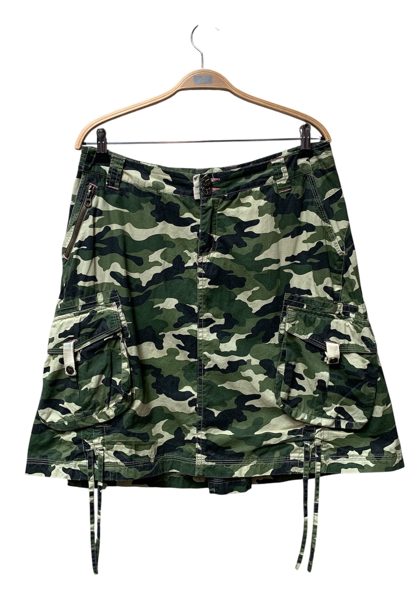 Y2K Camo Cargo Skirt