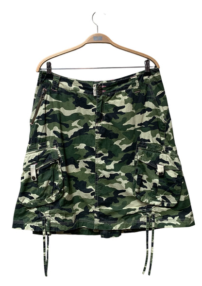 Y2K Camo Cargo Skirt