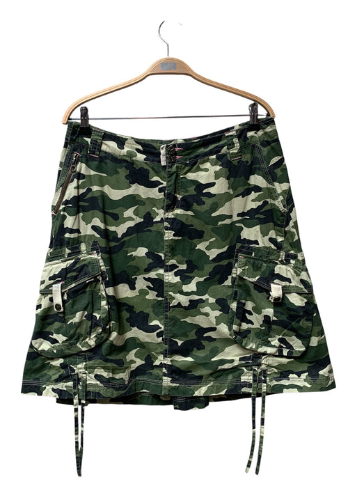 Y2K Camo Cargo Skirt