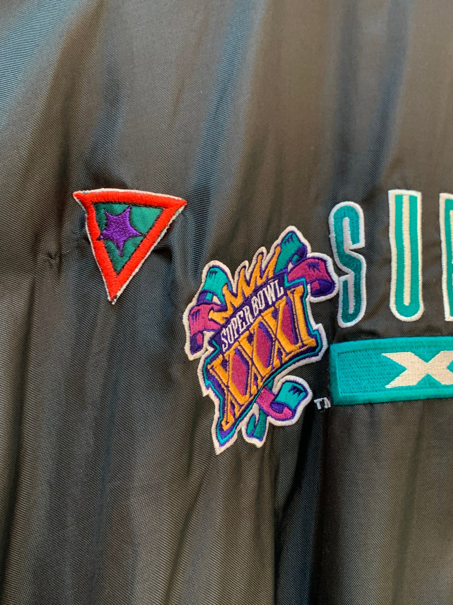 Mens Vintage Starter Super Bowl XXVI Pullover Jacket