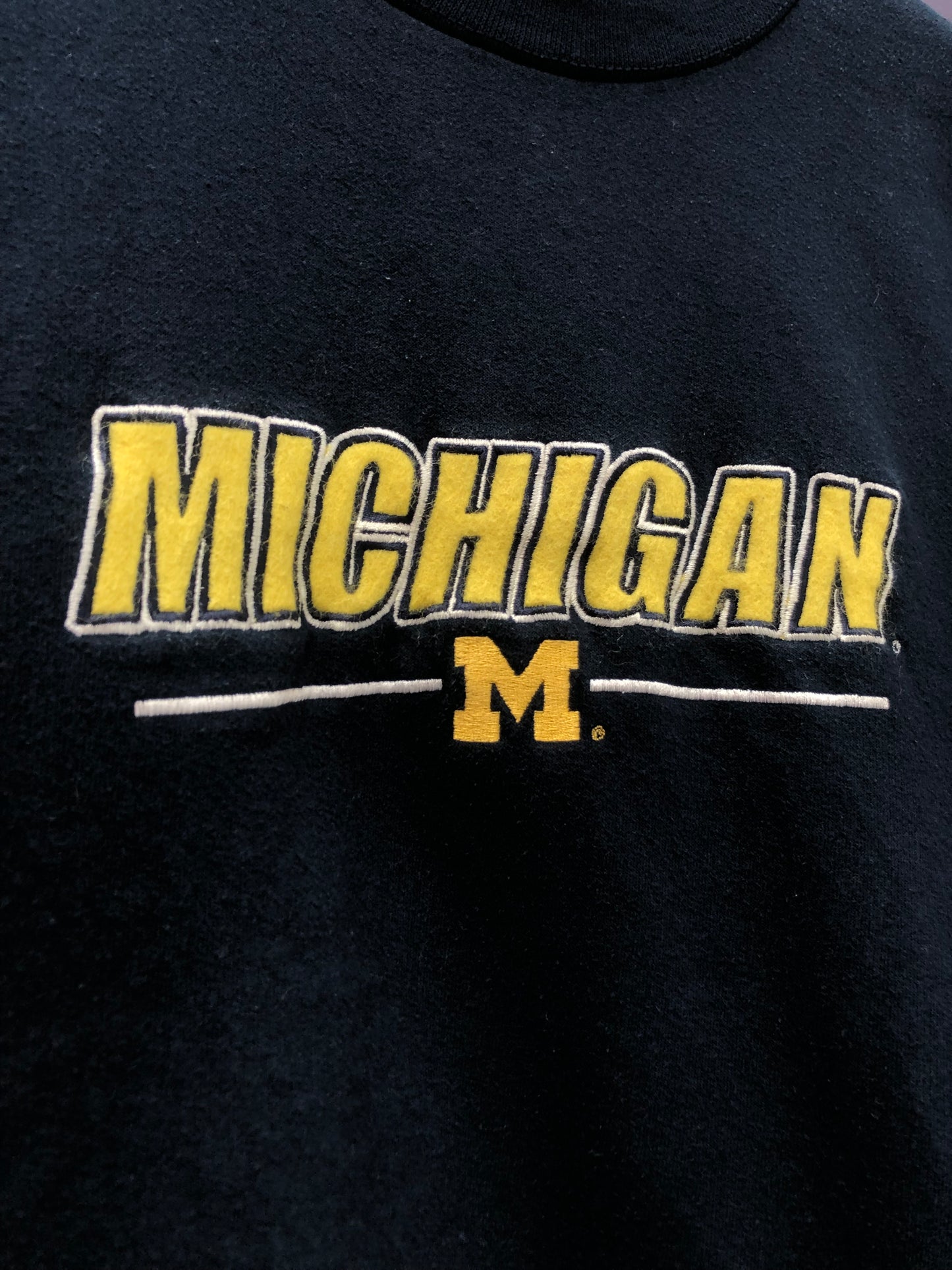 Vintage Michigan Sweatshirt Navy Blue Crewneck,