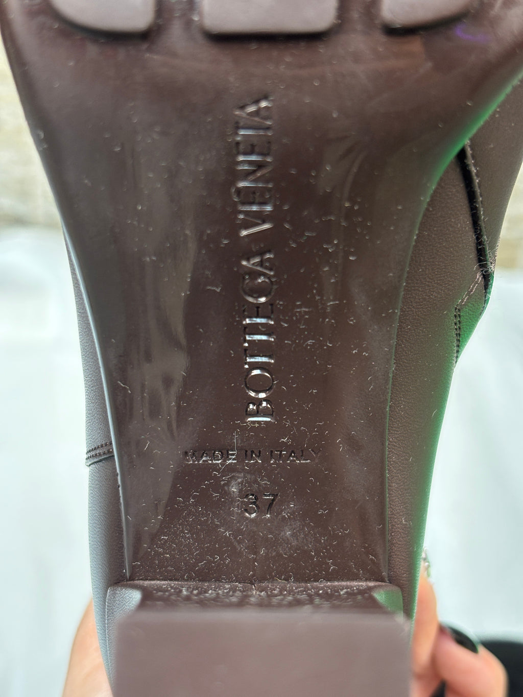 Bottega Veneta Storm Dark Brown Knee High Boots