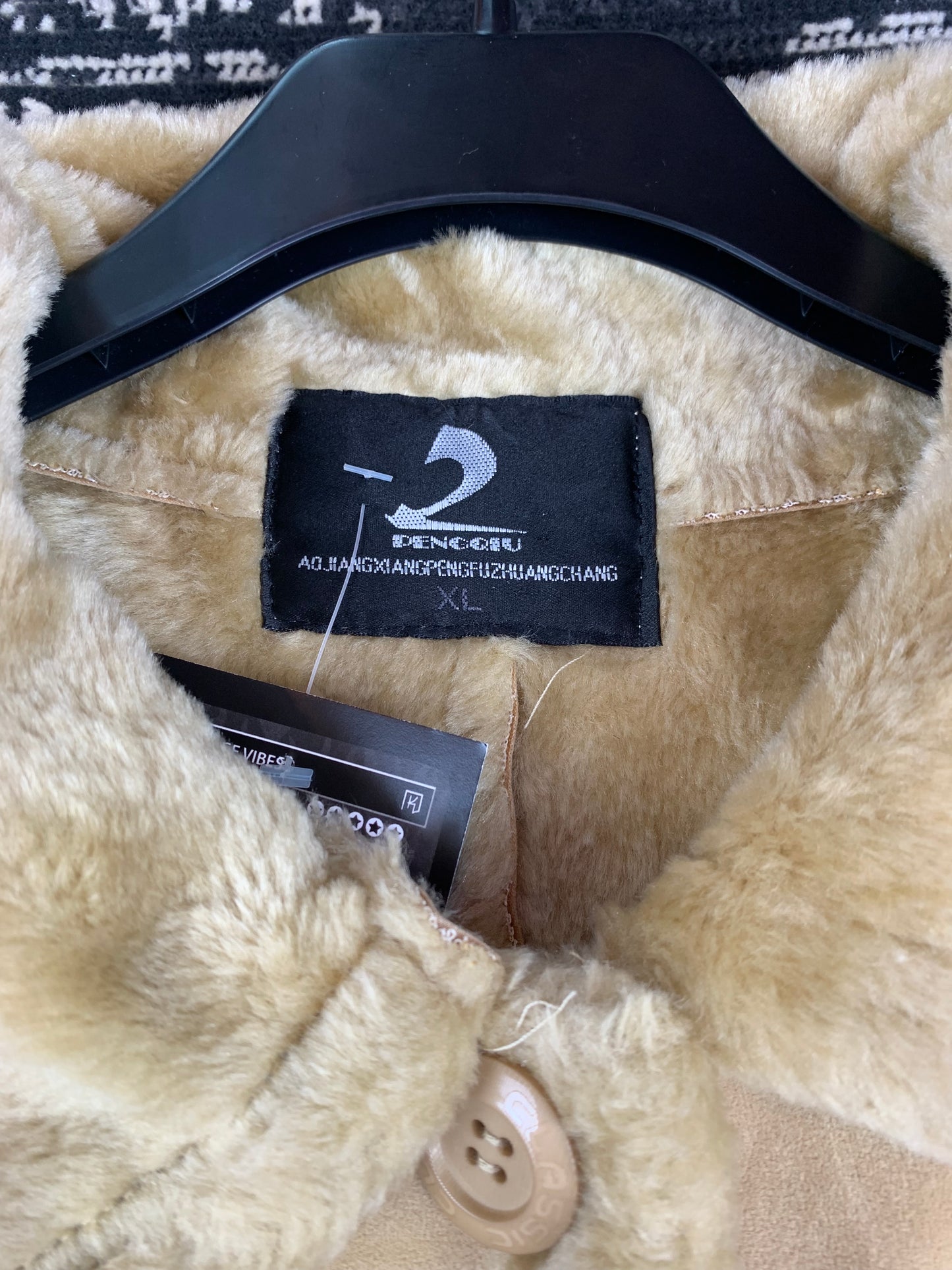 Vintage Bencogbu Faux Suede Longline Parka Coat