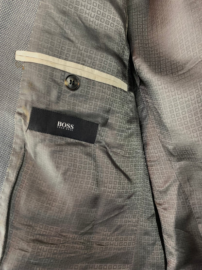 Mens Vintage Hugo Boss Classic Gray Blazer